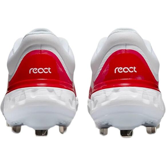 NWT Nike Alpha Huarache Elite 4 Low Metal Baseball Cleats White SZ 13 FD2745-105 - Picture 5 of 6